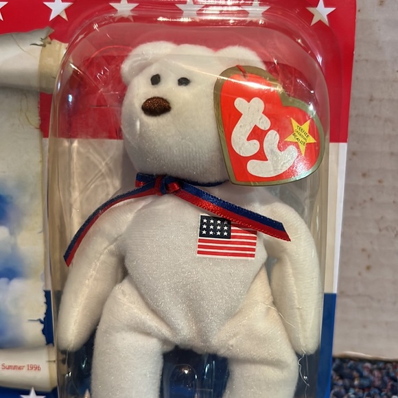 McDonald’s teenie beanie baby from TY. Libearty.  New in package - Picture 2 of 4